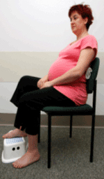Pregnant woman sitting