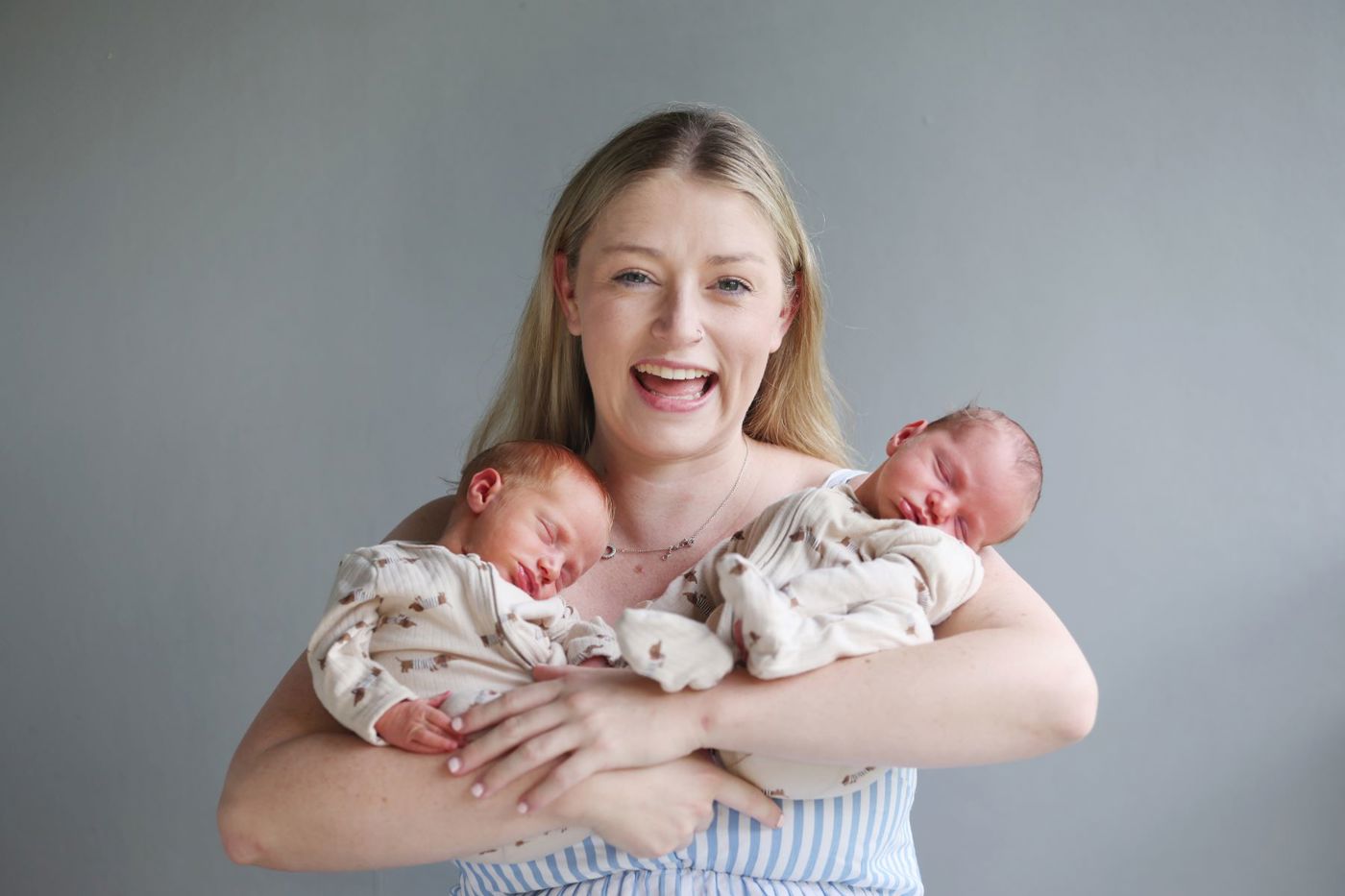 Baby twins share everything, except their birthday