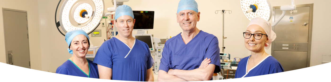 Surgical team in theatre